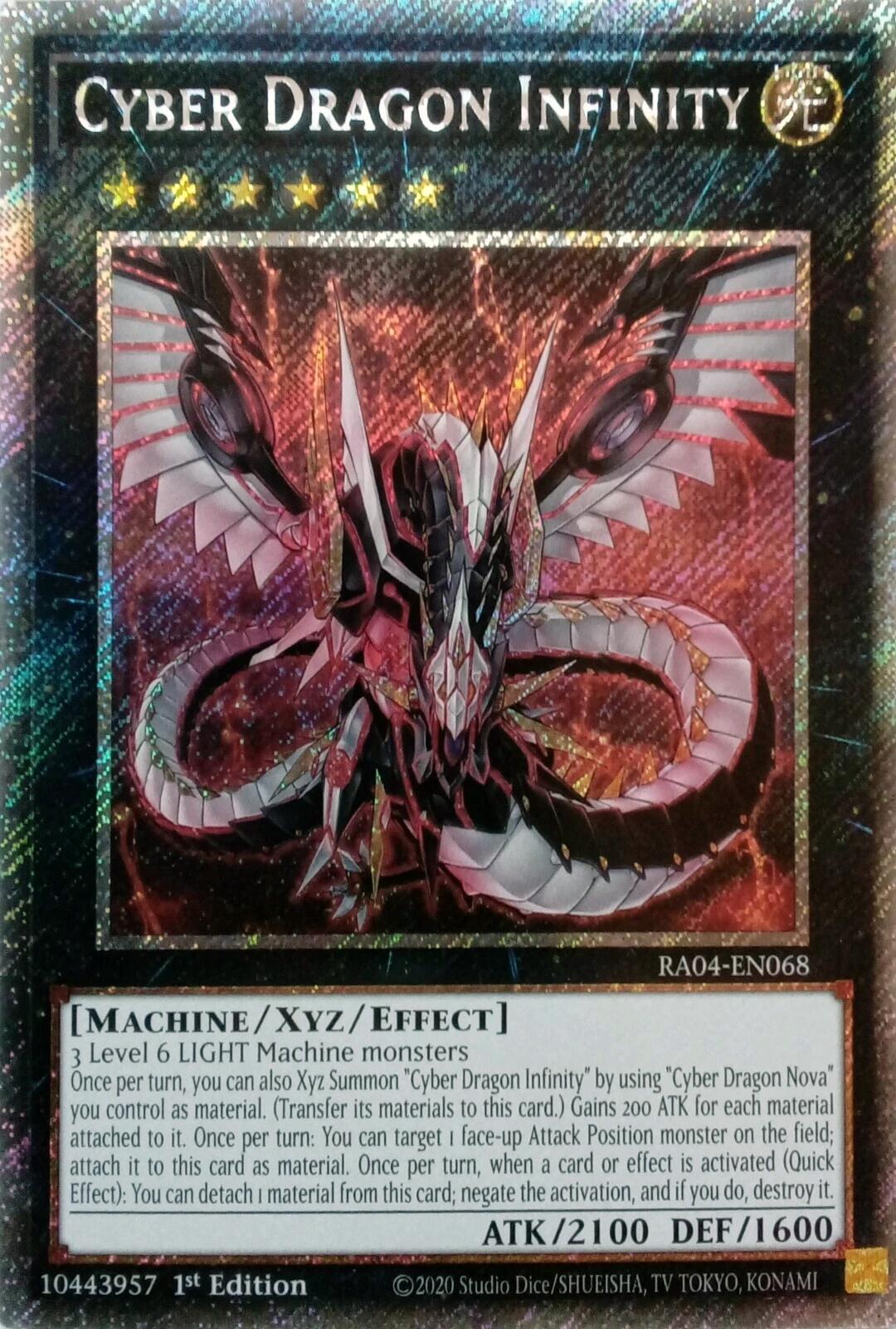 Cyber Dragon Infinity [RA04-EN068] Platinum Secret Rare | Fandemonia Ltd