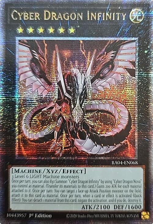 Cyber Dragon Infinity [RA04-EN068] Quarter Century Secret Rare | Fandemonia Ltd