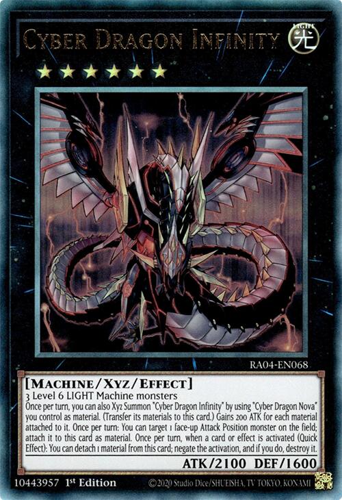 Cyber Dragon Infinity [RA04-EN068] Prismatic Ultimate Rare | Fandemonia Ltd