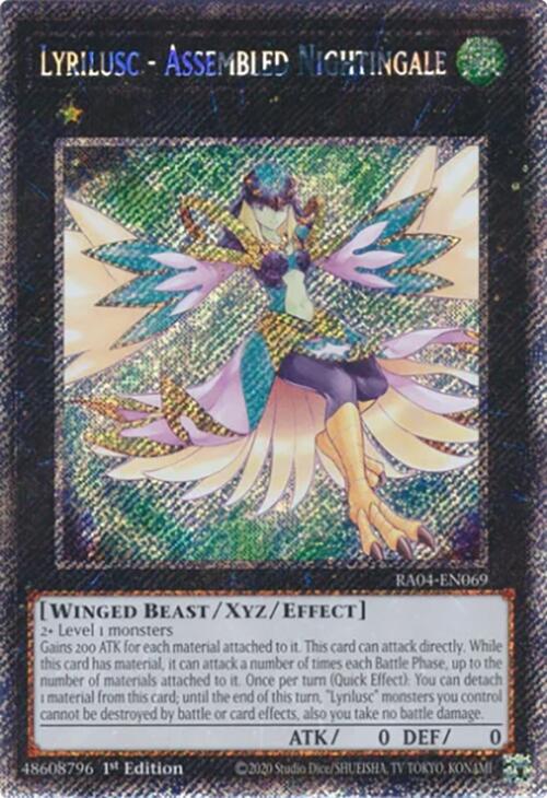 Lyrilusc - Assembled Nightingale [RA04-EN069] Platinum Secret Rare | Fandemonia Ltd
