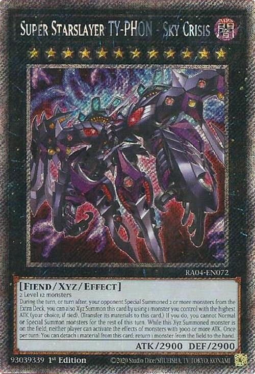 Super Starslayer TY-PHON - Sky Crisis [RA04-EN072] Platinum Secret Rare | Fandemonia Ltd