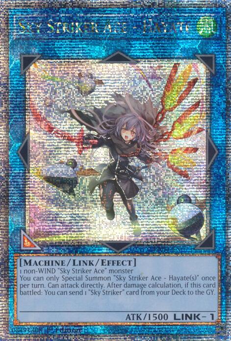 Sky Striker Ace - Hayate (New Art) [RA04-EN073] Quarter Century Secret Rare | Fandemonia Ltd