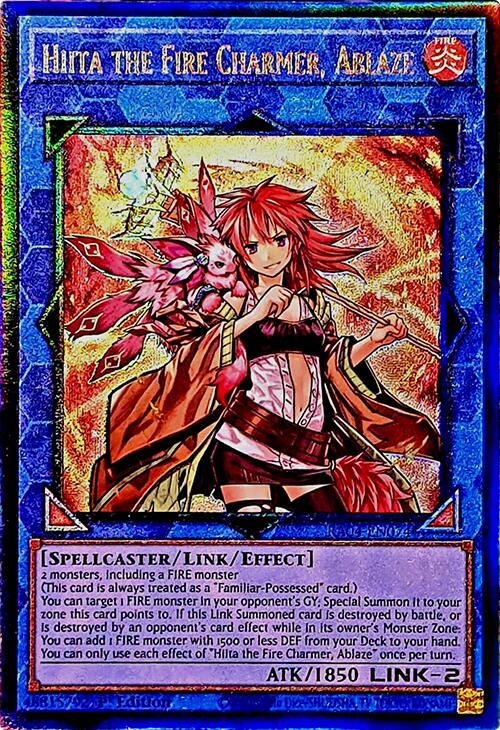 Hiita the Fire Charmer, Ablaze [RA04-EN074] Prismatic Ultimate Rare | Fandemonia Ltd