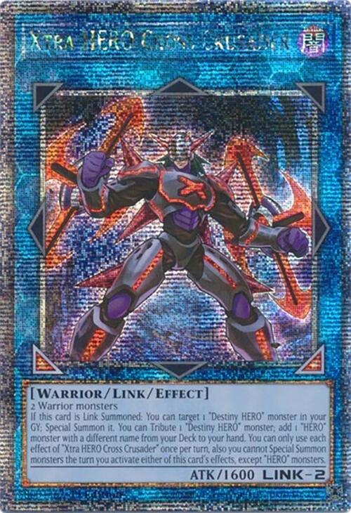 Xtra HERO Cross Crusader [RA04-EN076] Quarter Century Secret Rare | Fandemonia Ltd