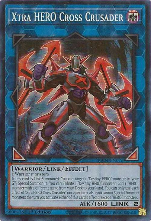 Xtra HERO Cross Crusader [RA04-EN076] Super Rare | Fandemonia Ltd