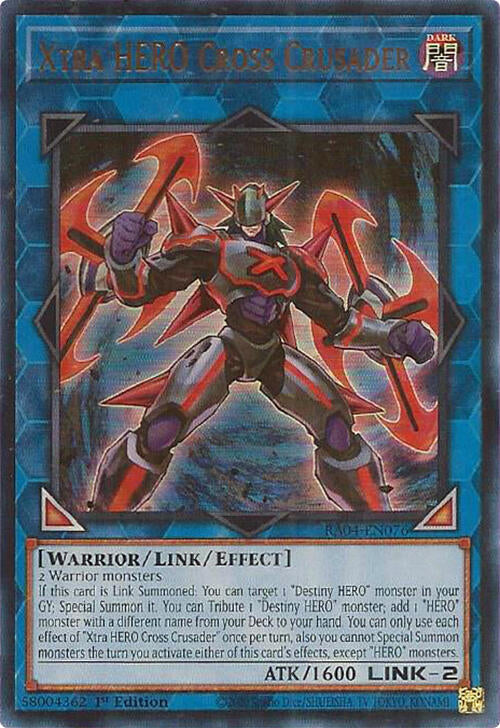 Xtra HERO Cross Crusader [RA04-EN076] Ultra Rare | Fandemonia Ltd