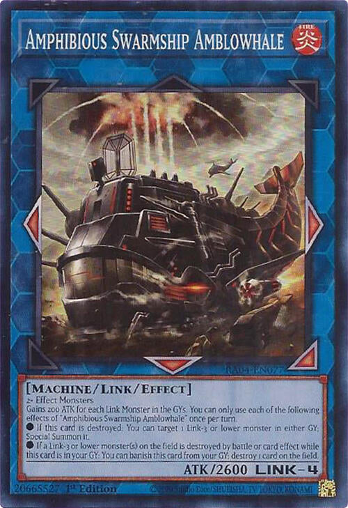 Amphibious Swarmship Amblowhale [RA04-EN077] Super Rare | Fandemonia Ltd