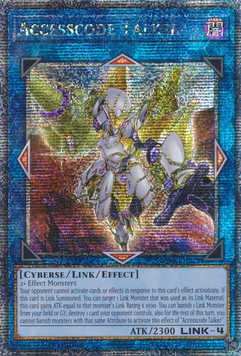 Accesscode Talker (New Art) [RA04-EN079] Quarter Century Secret Rare | Fandemonia Ltd