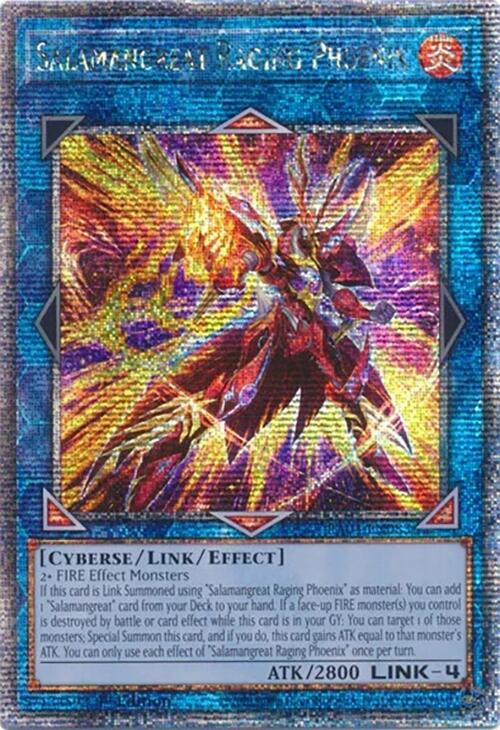 Salamangreat Raging Phoenix [RA04-EN083] Quarter Century Secret Rare | Fandemonia Ltd