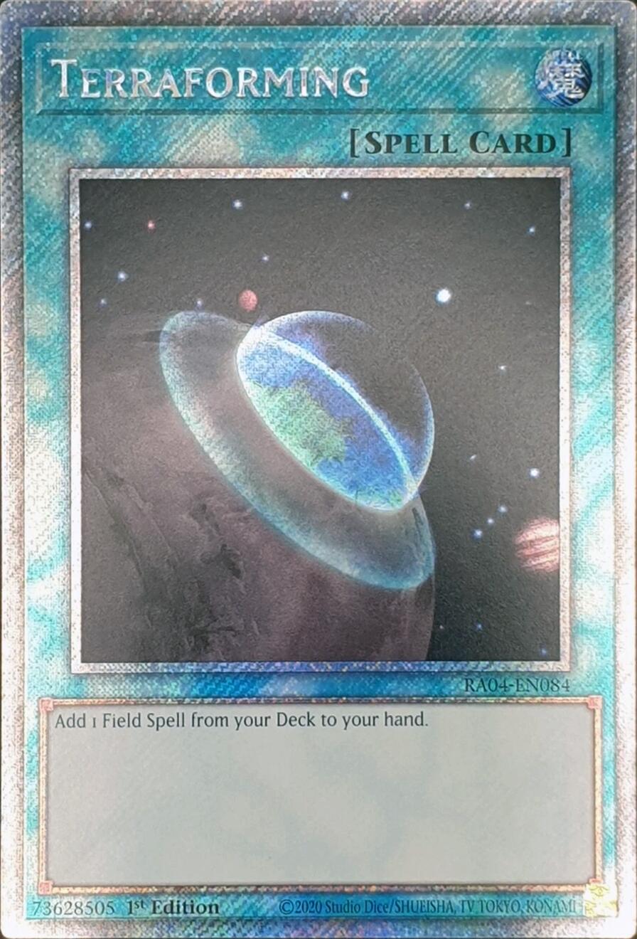 Terraforming [RA04-EN084] Platinum Secret Rare | Fandemonia Ltd