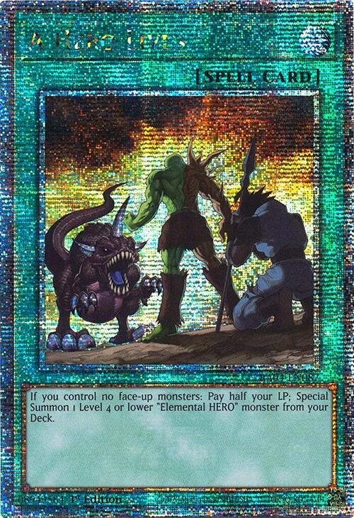 A Hero Lives [RA04-EN087] Quarter Century Secret Rare | Fandemonia Ltd