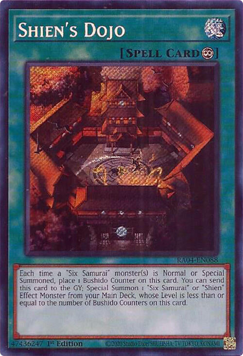 Shien's Dojo [RA04-EN088] Secret Rare | Fandemonia Ltd