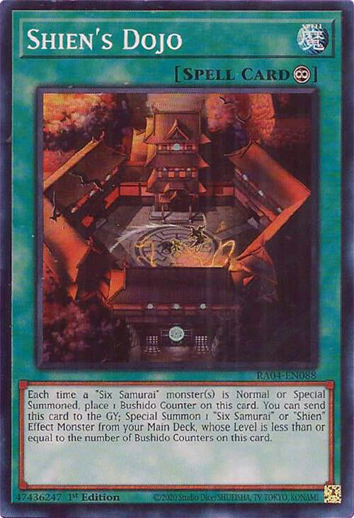 Shien's Dojo [RA04-EN088] Super Rare | Fandemonia Ltd