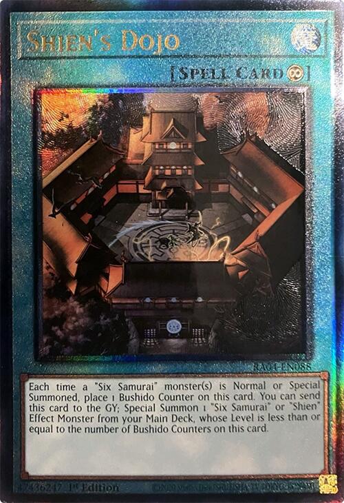 Shien's Dojo [RA04-EN088] Prismatic Ultimate Rare | Fandemonia Ltd