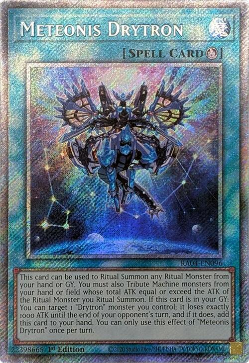 Meteonis Drytron [RA04-EN096] Platinum Secret Rare | Fandemonia Ltd