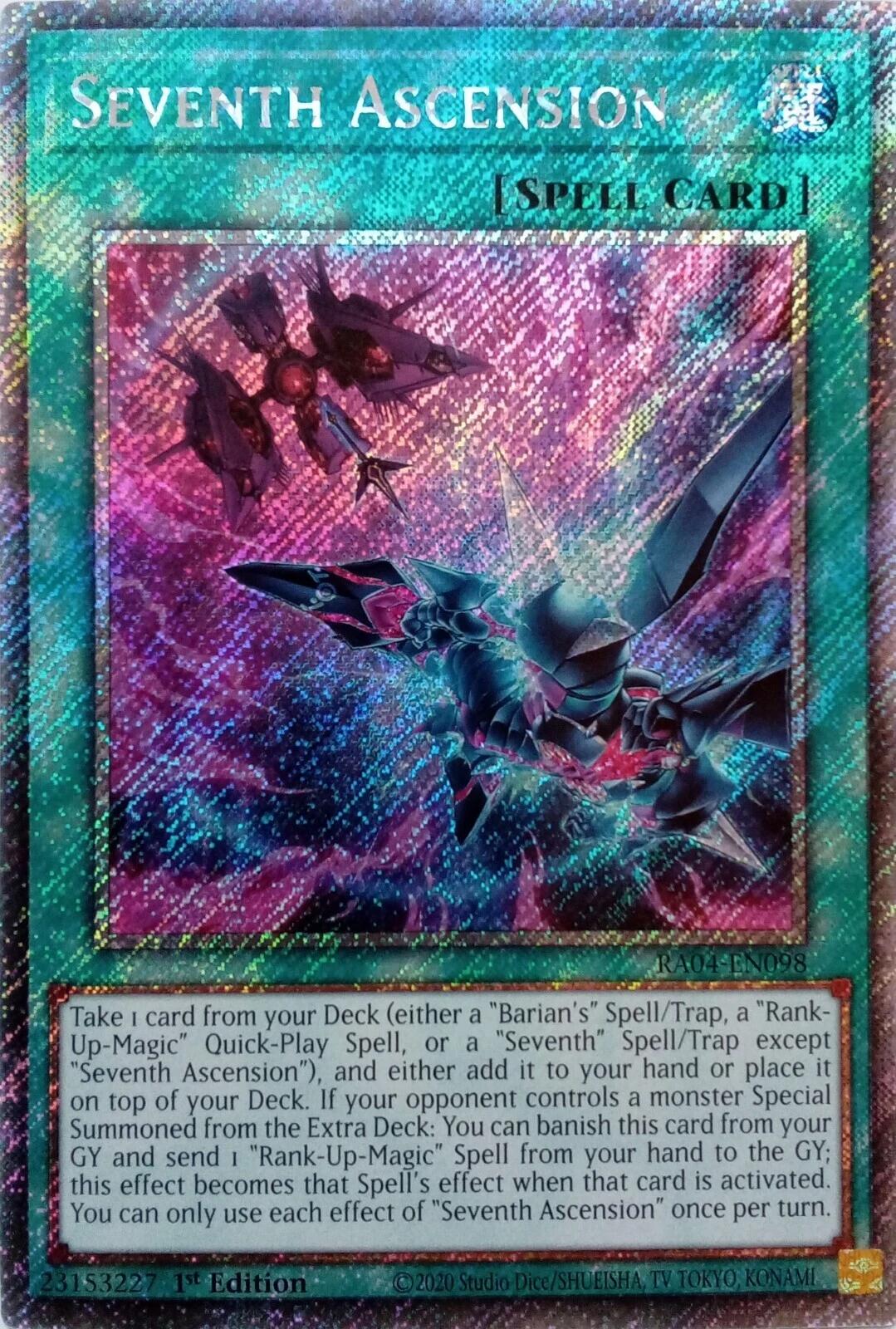 Seventh Ascension [RA04-EN098] Platinum Secret Rare | Fandemonia Ltd