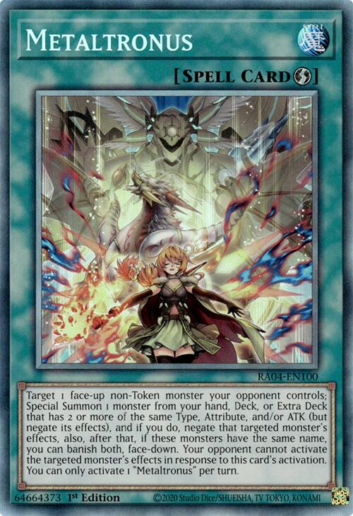 Metaltronus [RA04-EN100] Prismatic Collector's Rare | Fandemonia Ltd