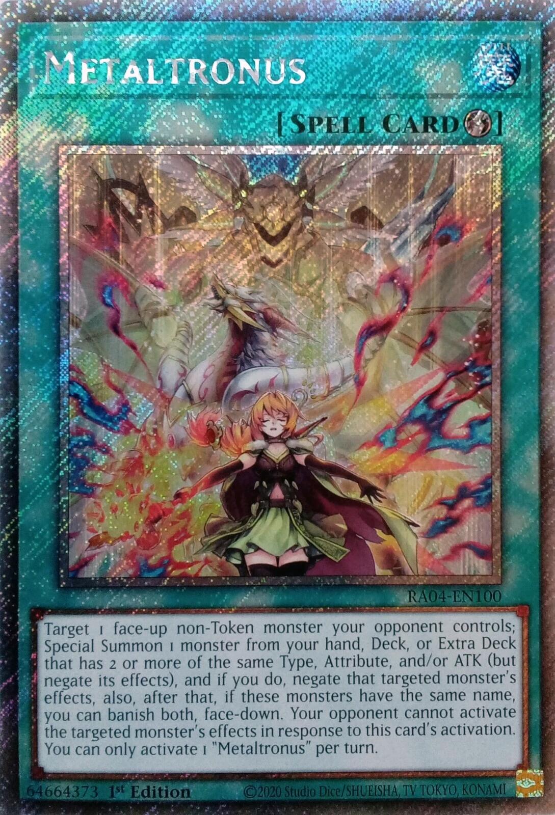 Metaltronus [RA04-EN100] Platinum Secret Rare | Fandemonia Ltd