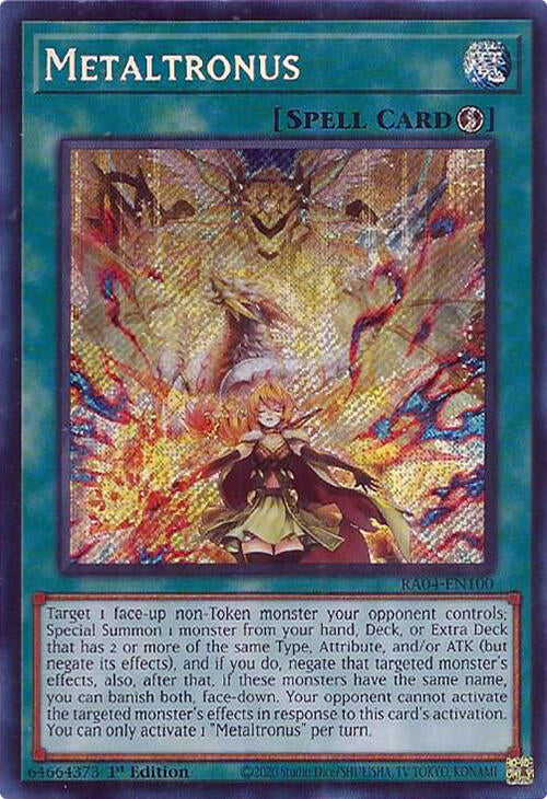 Metaltronus [RA04-EN100] Secret Rare | Fandemonia Ltd