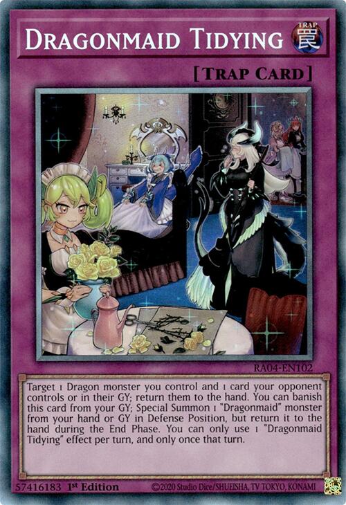 Dragonmaid Tidying [RA04-EN102] Prismatic Collector's Rare | Fandemonia Ltd