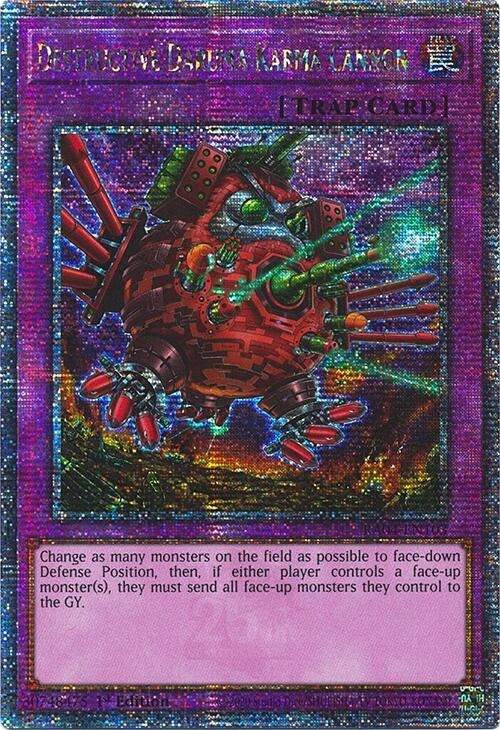 Destructive Daruma Karma Cannon [RA04-EN103] Quarter Century Secret Rare | Fandemonia Ltd