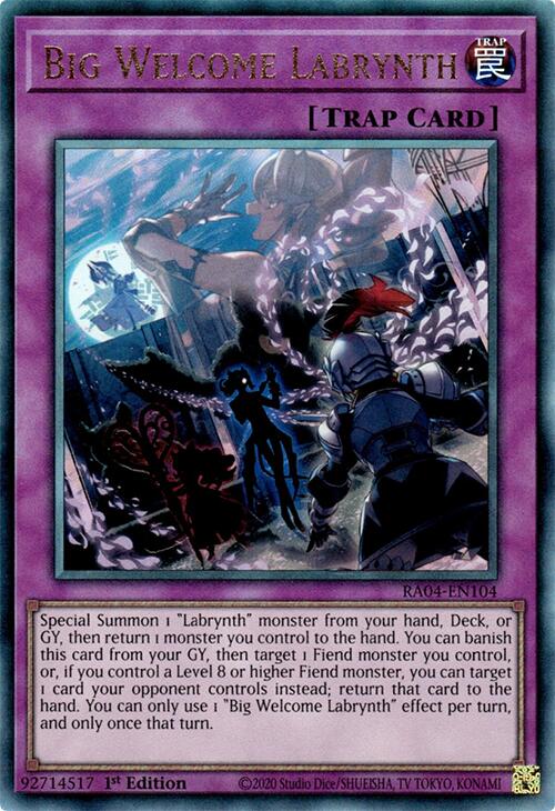 Big Welcome Labrynth [RA04-EN104] Prismatic Ultimate Rare | Fandemonia Ltd