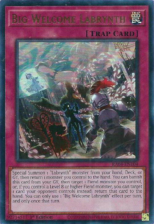 Big Welcome Labrynth [RA04-EN104] Ultra Rare | Fandemonia Ltd
