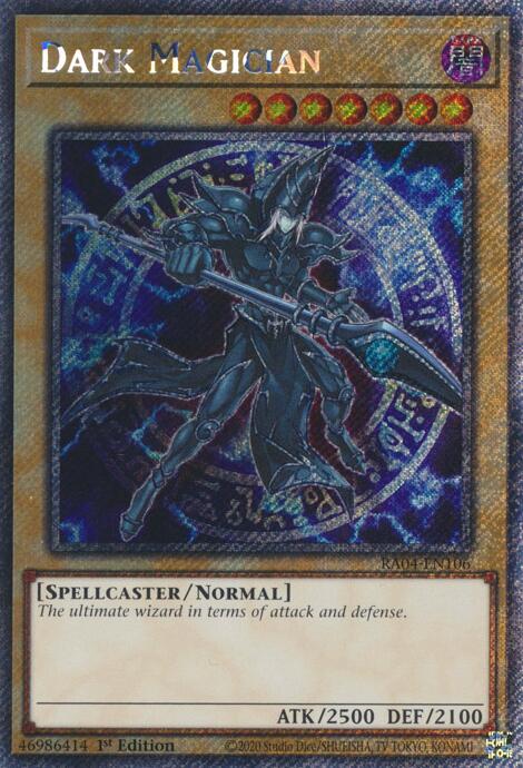 Dark Magician (6th Art) [RA04-EN106] Platinum Secret Rare | Fandemonia Ltd