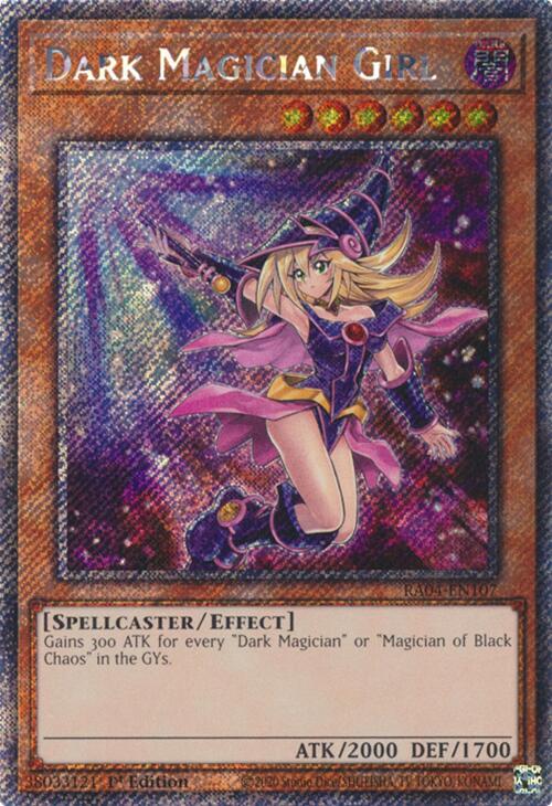 Dark Magician Girl (7th Art) [RA04-EN107] Platinum Secret Rare | Fandemonia Ltd