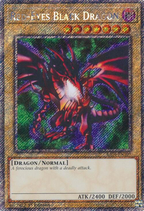 Red-Eyes Black Dragon (4th Art) [RA04-EN109] Platinum Secret Rare | Fandemonia Ltd