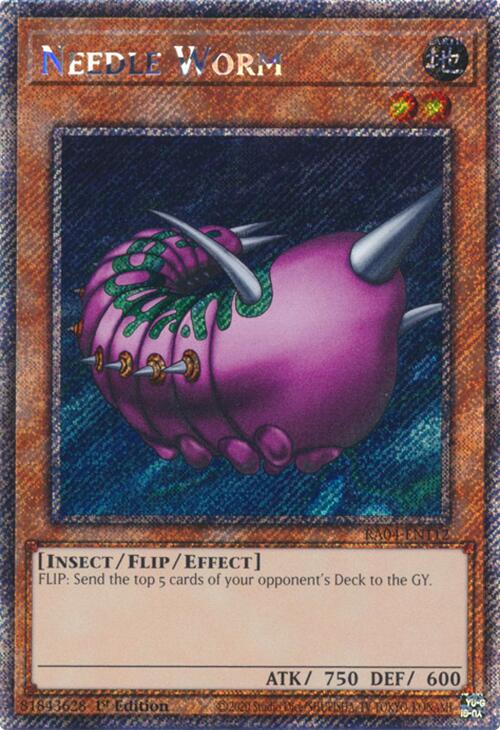 Needle Worm [RA04-EN112] Platinum Secret Rare | Fandemonia Ltd