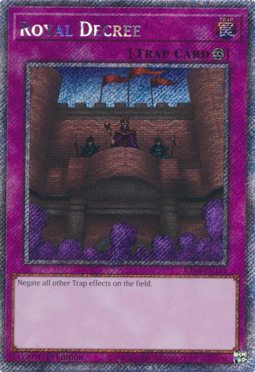 Royal Decree [RA04-EN113] Platinum Secret Rare | Fandemonia Ltd