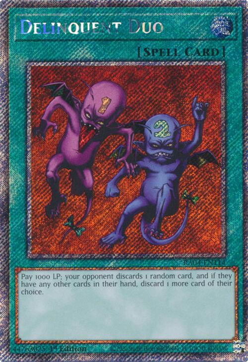 Delinquent Duo [RA04-EN114] Platinum Secret Rare | Fandemonia Ltd