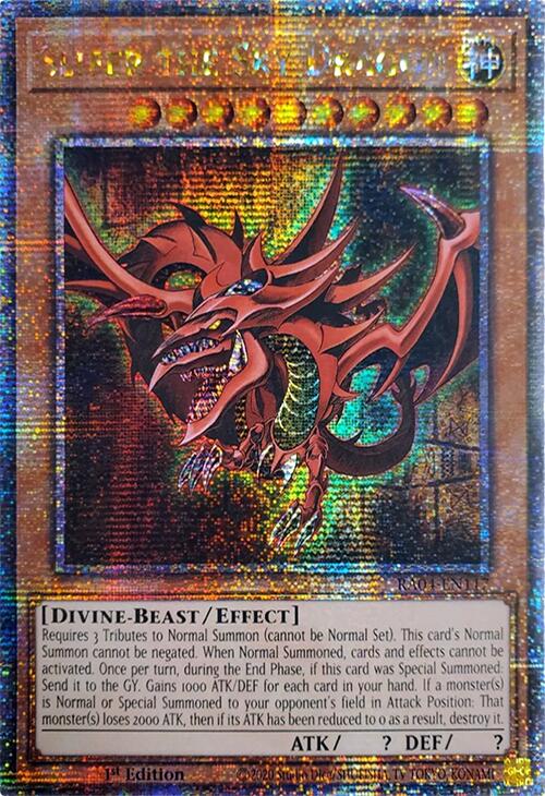 Slifer the Sky Dragon [RA04-EN117] Quarter Century Secret Rare | Fandemonia Ltd