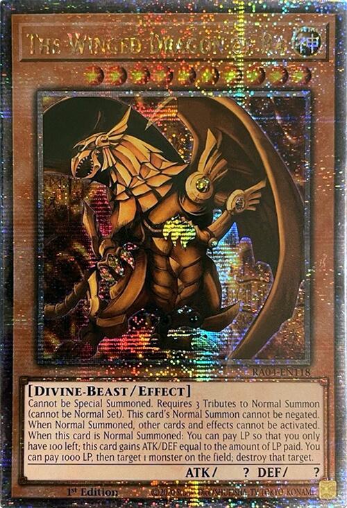 The Winged Dragon of Ra [RA04-EN118] Quarter Century Secret Rare | Fandemonia Ltd