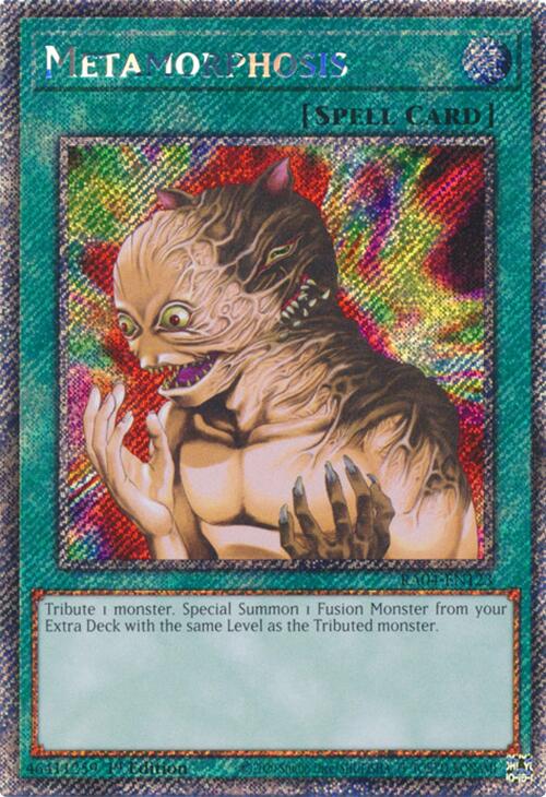 Metamorphosis [RA04-EN123] Platinum Secret Rare | Fandemonia Ltd