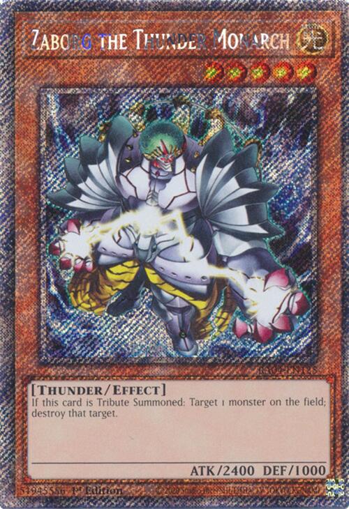 Zaborg the Thunder Monarch [RA04-EN125] Platinum Secret Rare | Fandemonia Ltd