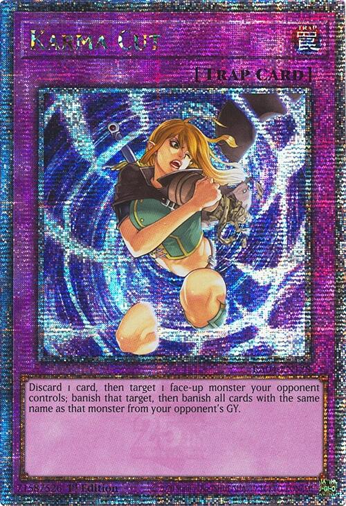 Karma Cut [RA04-EN128] Quarter Century Secret Rare | Fandemonia Ltd