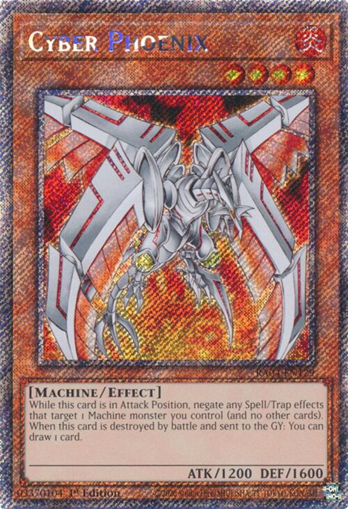 Cyber Phoenix [RA04-EN129] Platinum Secret Rare | Fandemonia Ltd