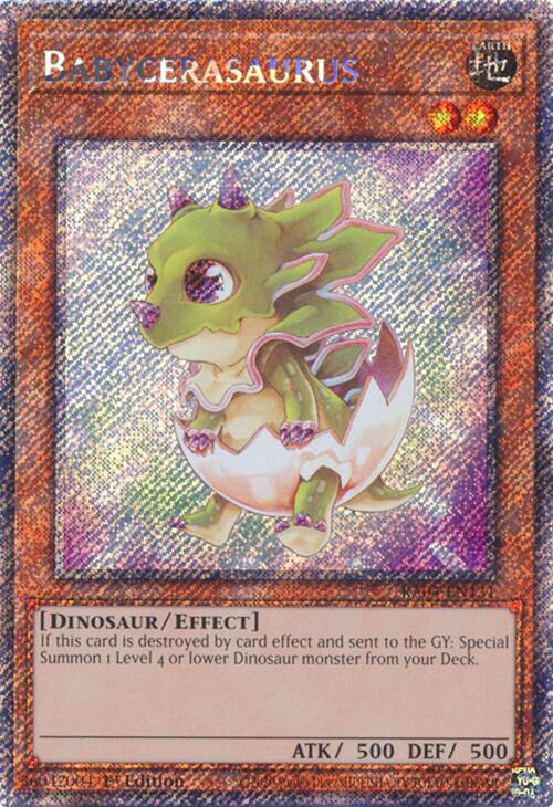 Babycerasaurus [RA04-EN131] Platinum Secret Rare | Fandemonia Ltd