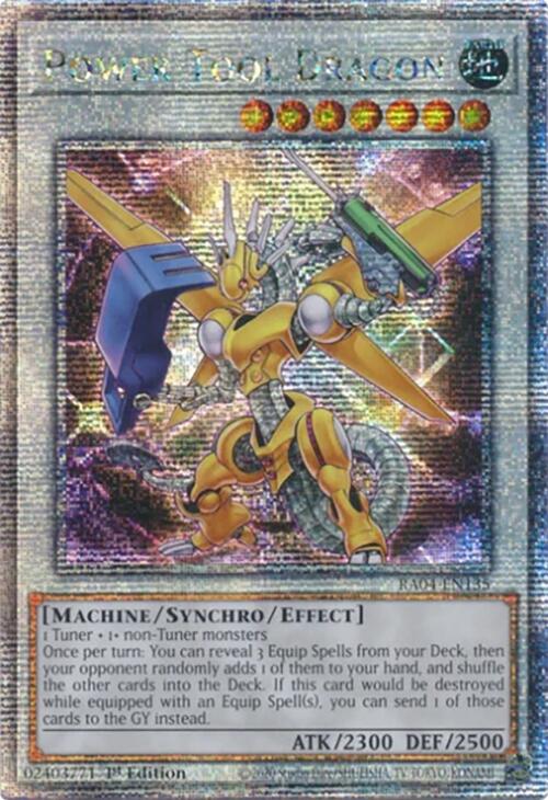 Power Tool Dragon [RA04-EN135] Quarter Century Secret Rare | Fandemonia Ltd