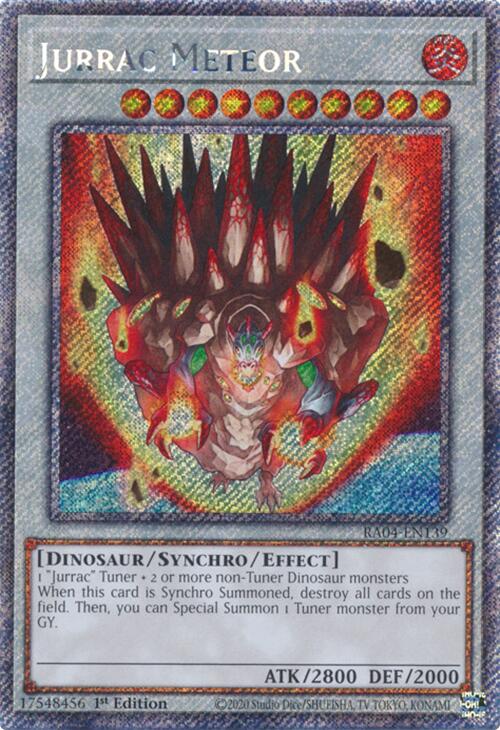 Jurrac Meteor [RA04-EN139] Platinum Secret Rare | Fandemonia Ltd