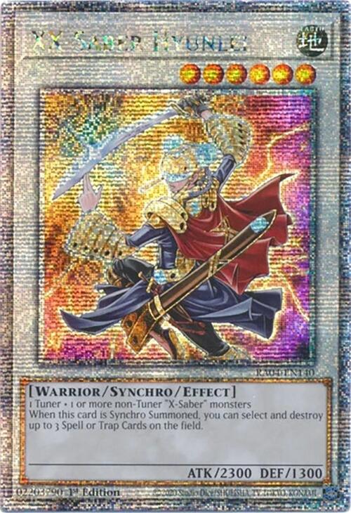 XX-Saber Hyunlei [RA04-EN140] Quarter Century Secret Rare | Fandemonia Ltd