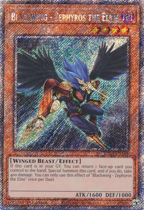 Blackwing - Zephyros the Elite [RA04-EN145] Platinum Secret Rare | Fandemonia Ltd