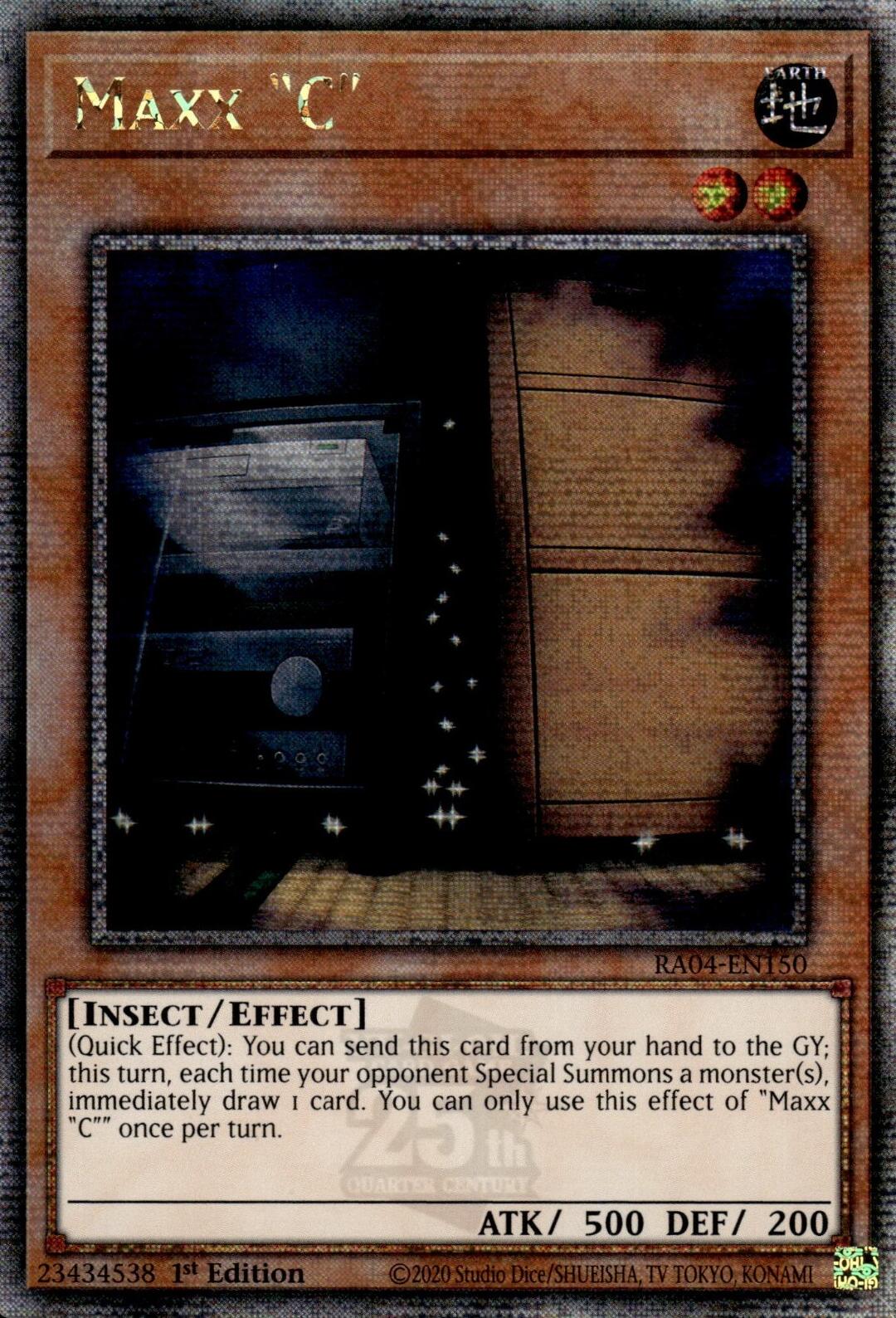 Maxx "C" [RA04-EN150] Quarter Century Secret Rare | Fandemonia Ltd