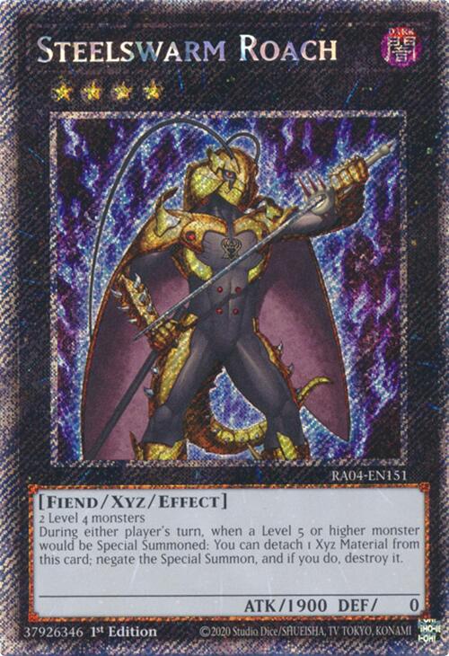 Steelswarm Roach [RA04-EN151] Platinum Secret Rare | Fandemonia Ltd