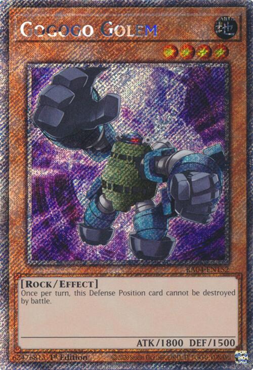 Gogogo Golem [RA04-EN152] Platinum Secret Rare | Fandemonia Ltd