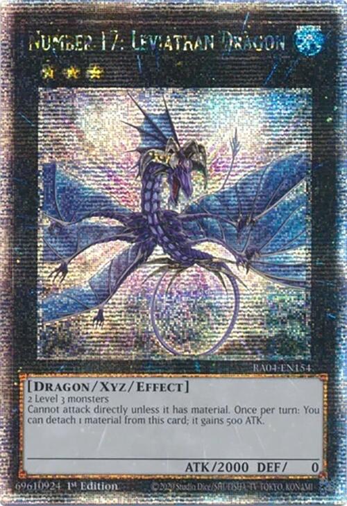 Number 17: Leviathan Dragon [RA04-EN154] Quarter Century Secret Rare | Fandemonia Ltd