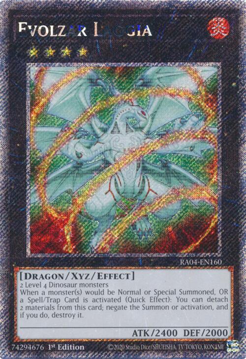 Evolzar Laggia [RA04-EN160] Platinum Secret Rare | Fandemonia Ltd