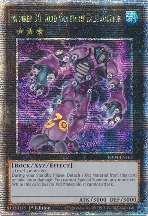 Number 30: Acid Golem of Destruction [RA04-EN165] Quarter Century Secret Rare | Fandemonia Ltd